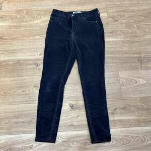 Old Navy Women's Dark Grey Velvety High Rise Skinny Pants Size 10 Regular